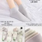 Skarpetki damskie bambusowe SO&L LM-004 szary 40 par