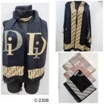 Szaliki damskie z wzorem DIOR C-2308