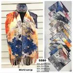 Szaliki damskie 50% wiskoza 50% bawełna Mix 12 szt W10226-171