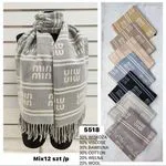 Szaliki damskie 50% wiskoza 30% bawełna 20% wełna Mix 12 szt