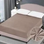 Prześcieradło z minky 90/200 cm beżowe