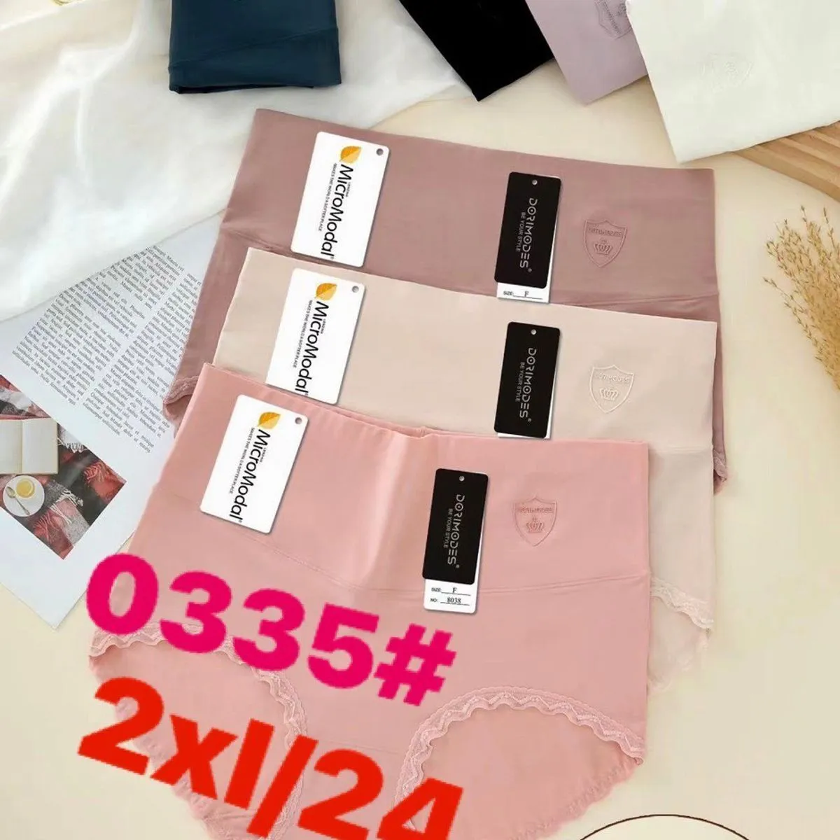 Majtki damskie XXL 88% modal 12% spandex DORIMODES