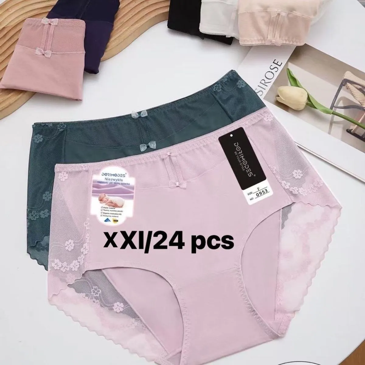 Majtki damskie XXL DORMIMODES 3 szt. viscose spandex