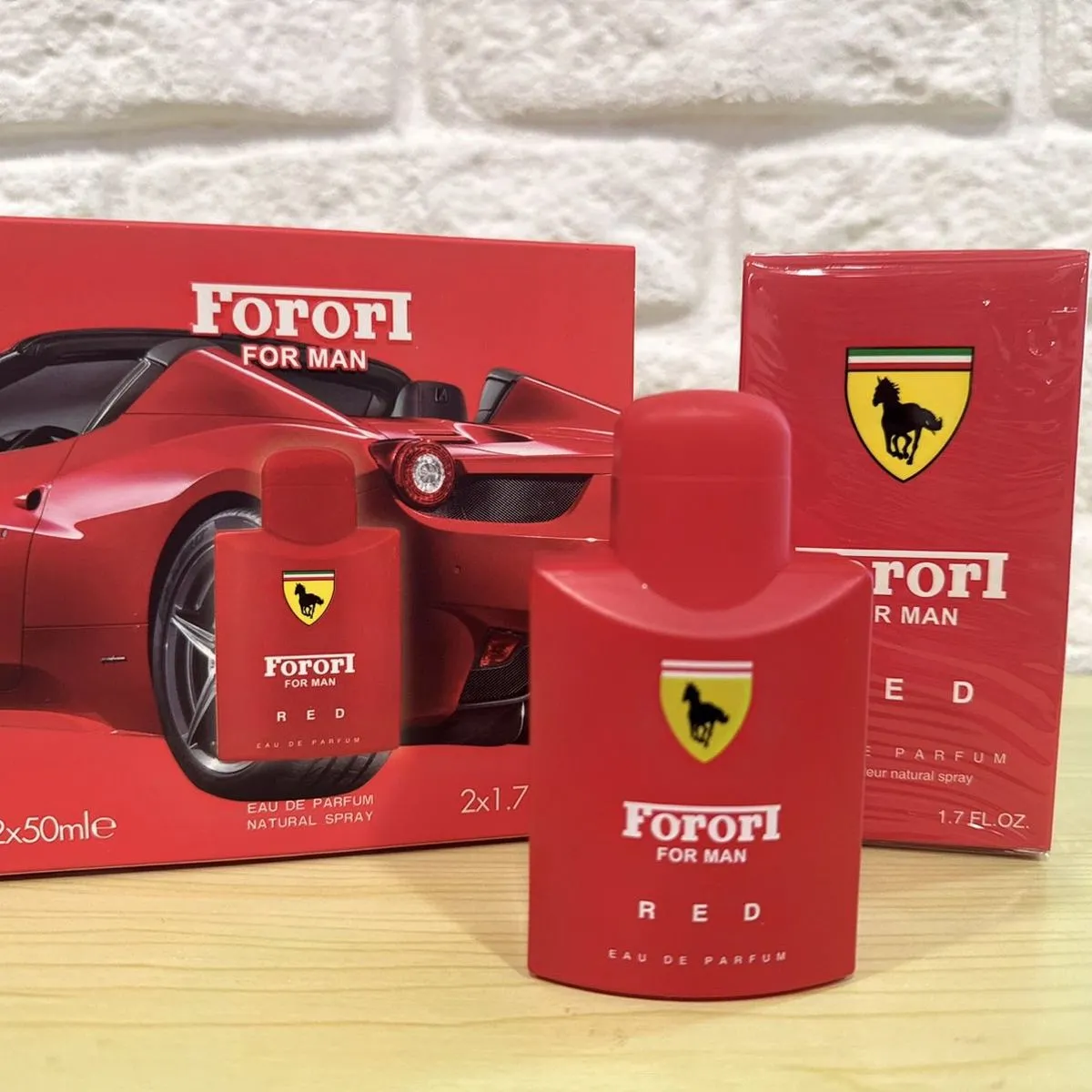 Zestaw perfum Ferrari Red dla mężczyzn 2x50ml