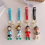 Brelok Zabawkowy Piłkarze - Messi Ronaldo Mbappe