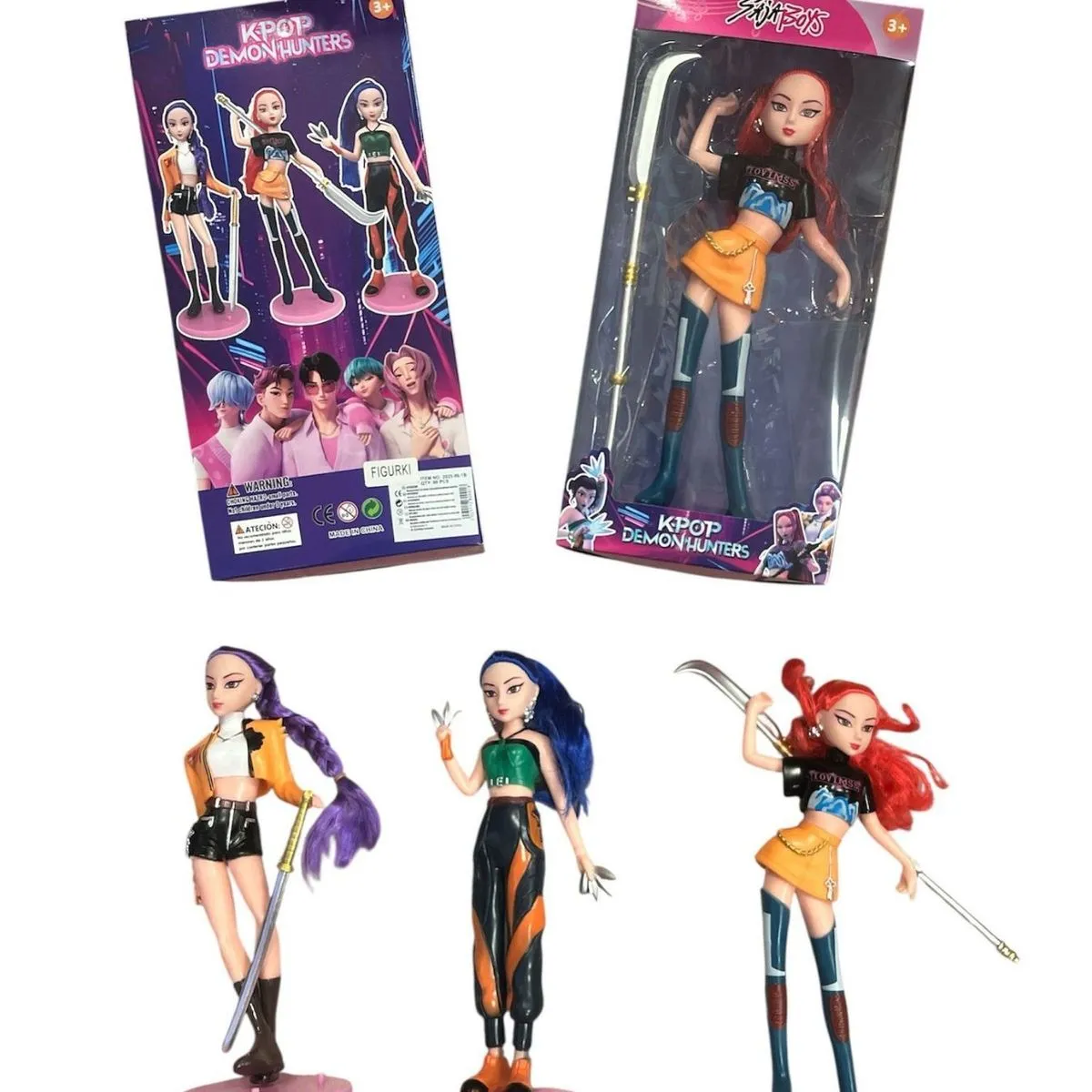 Zestaw figurek Demon Hunter Kpop lalki 4 szt