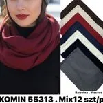 Komin Damski 55313 Mix 12 szt Bawełna Viscose