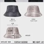 Czapki damskie bucket hat 100% wiskoza 55cm