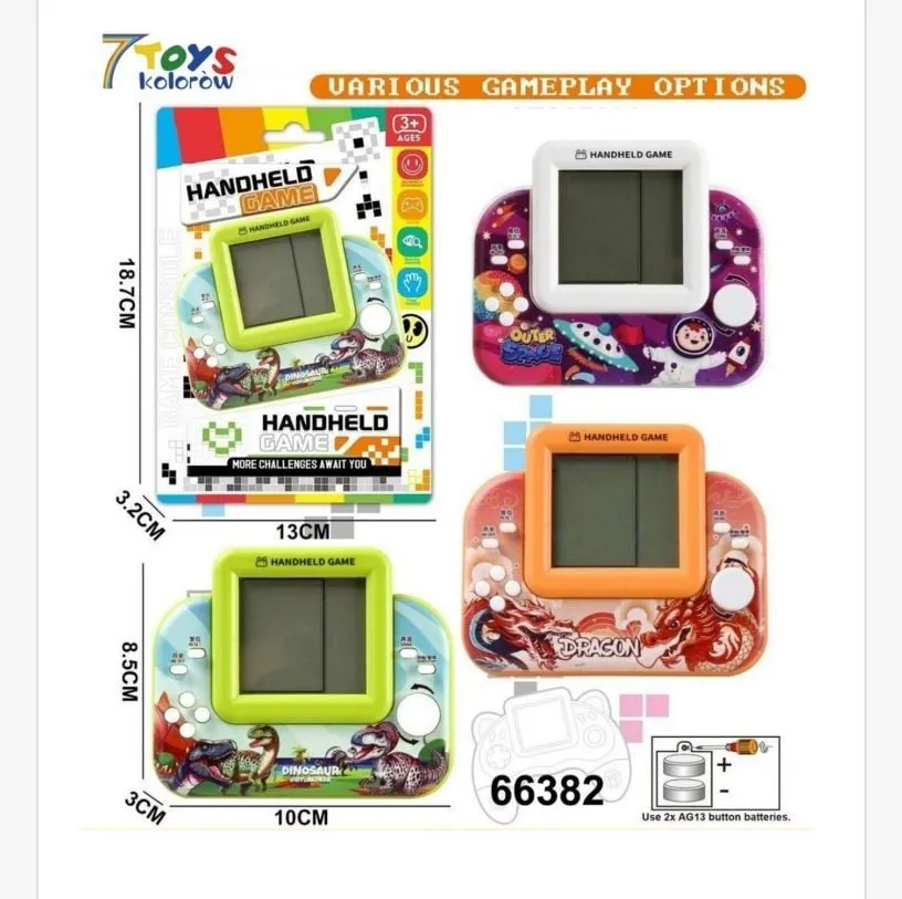 Kieszonkowa konsola Handheld Game kolorowa 13x8 cm