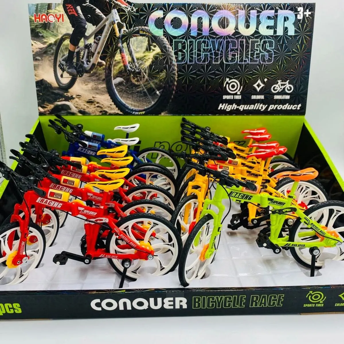 Zabawki rowerki Conquerer Bicycles Race, 12 szt