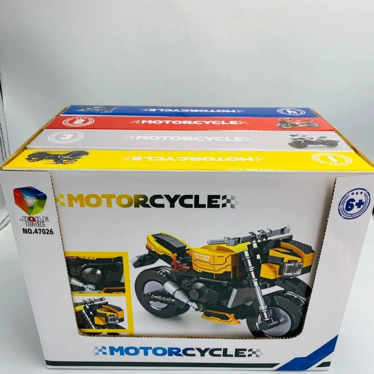 Zestaw klocków Motorcycle do składania, 4 szt