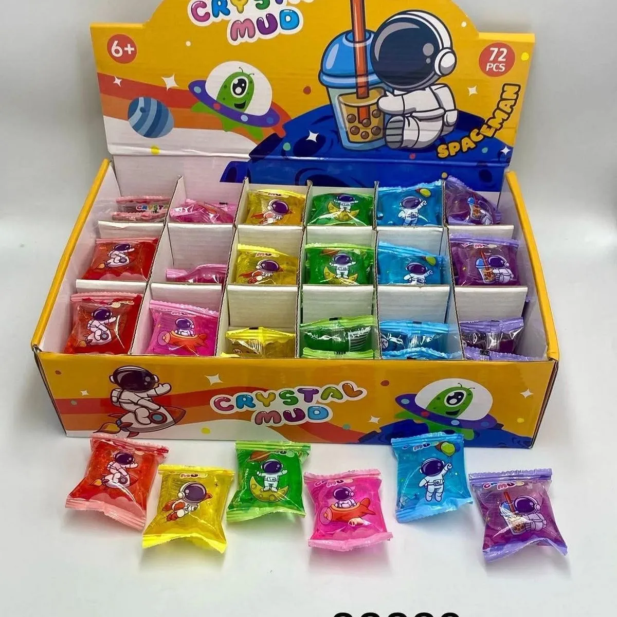 Zabawki Slime Crystal Mud Astronauci 72 szt