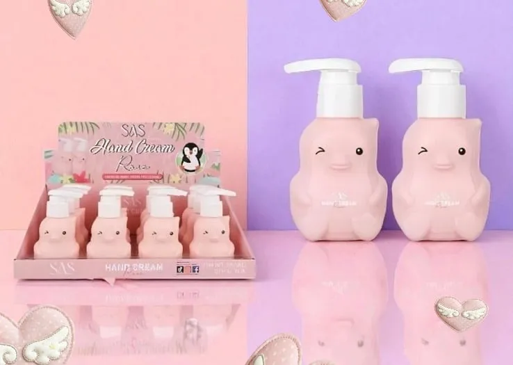 Krem do rąk SWS Hand Cream różowy prosiaczek 24 szt