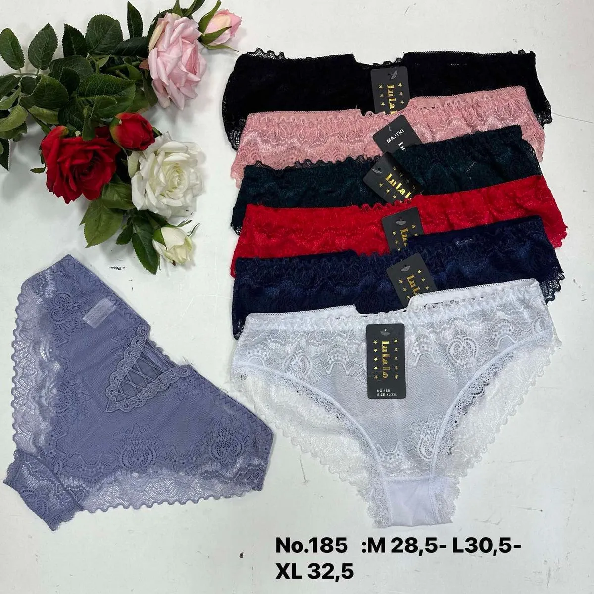 Majtki damskie koronkowe No.185 S-XXL 24 szt/opak.
