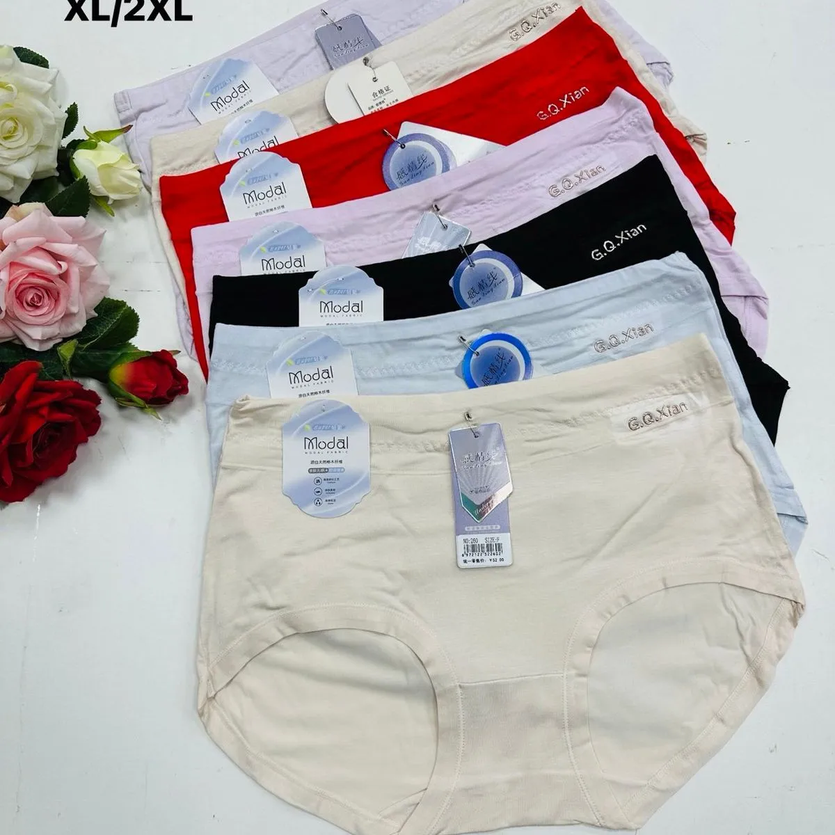 Majtki damskie viscose S-XXL, 6 kolorów, No 260