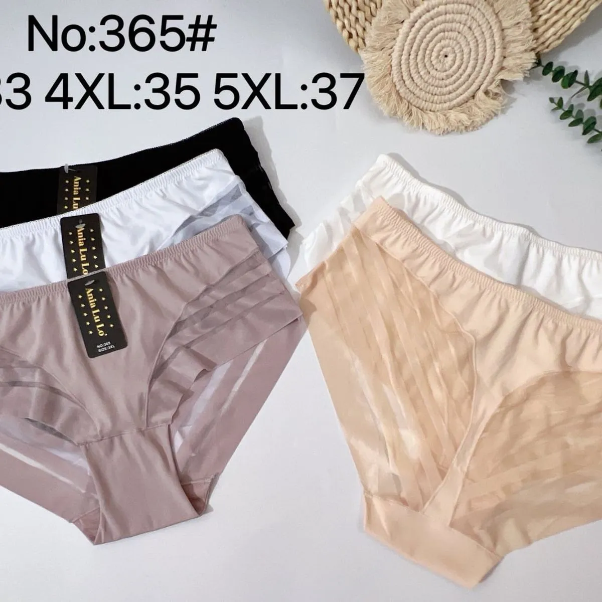 Majtki damskie bezszwowe No.365 3XL-5XL (33-37)