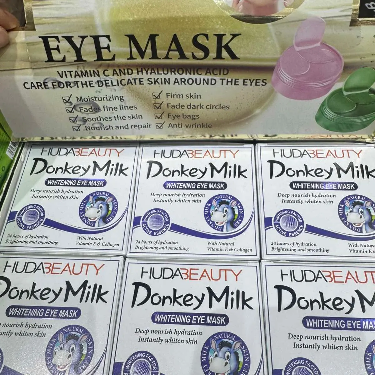 Maska pod oczy Donkey Milk Huda Beauty 6 szt