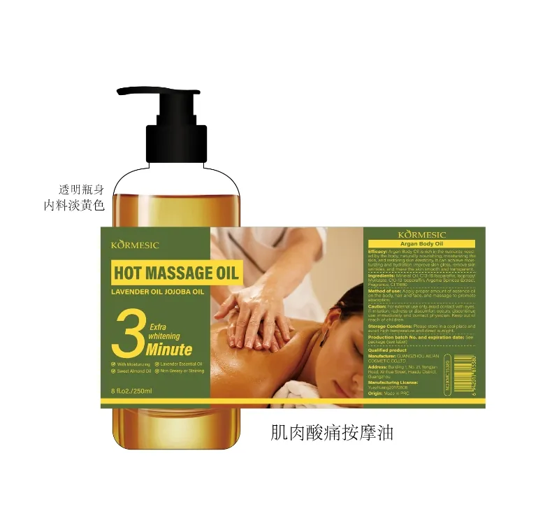 Olejek do Masażu Hot Massage Oil Lawenda 250ml