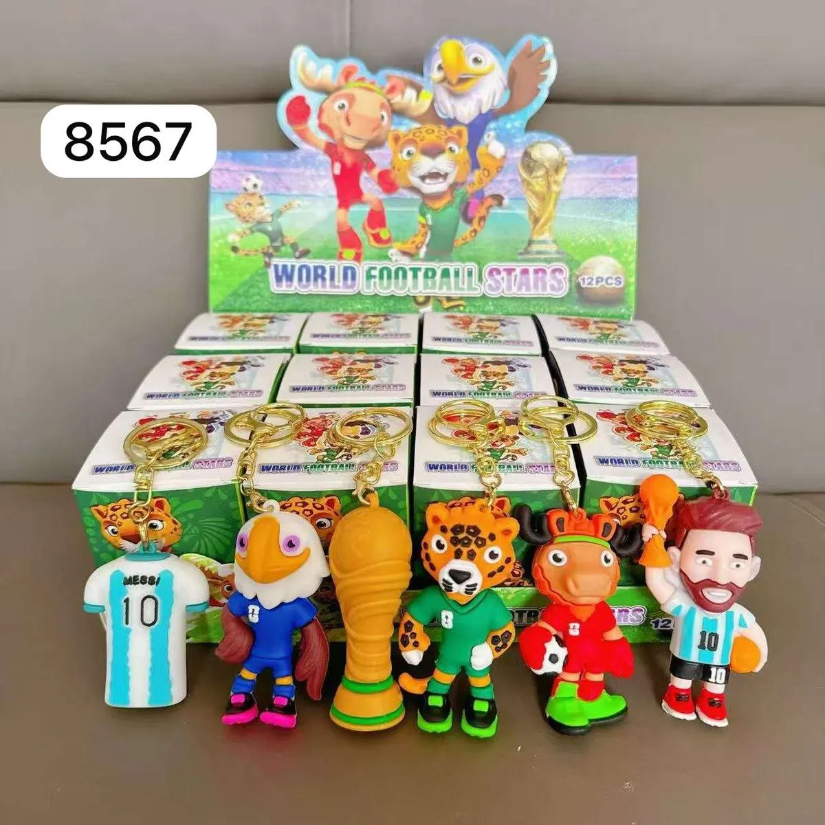 Zabawki Unboxing Brelok Piłka World Football Stars