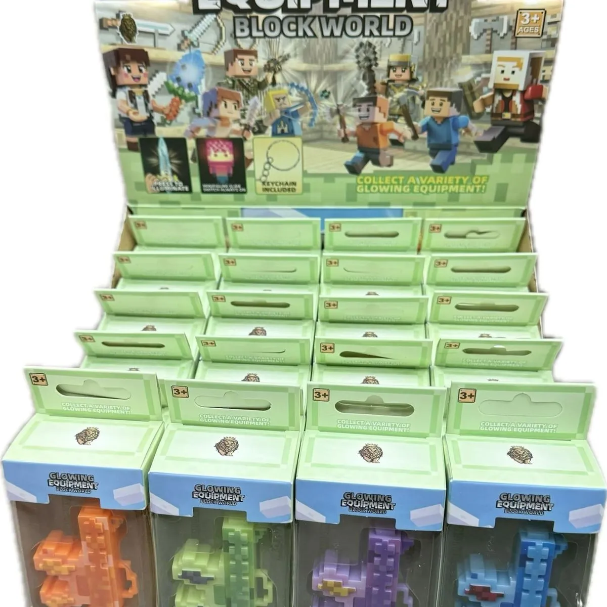 Podświetlany brelok Minecraft Block World Glowing Equipment