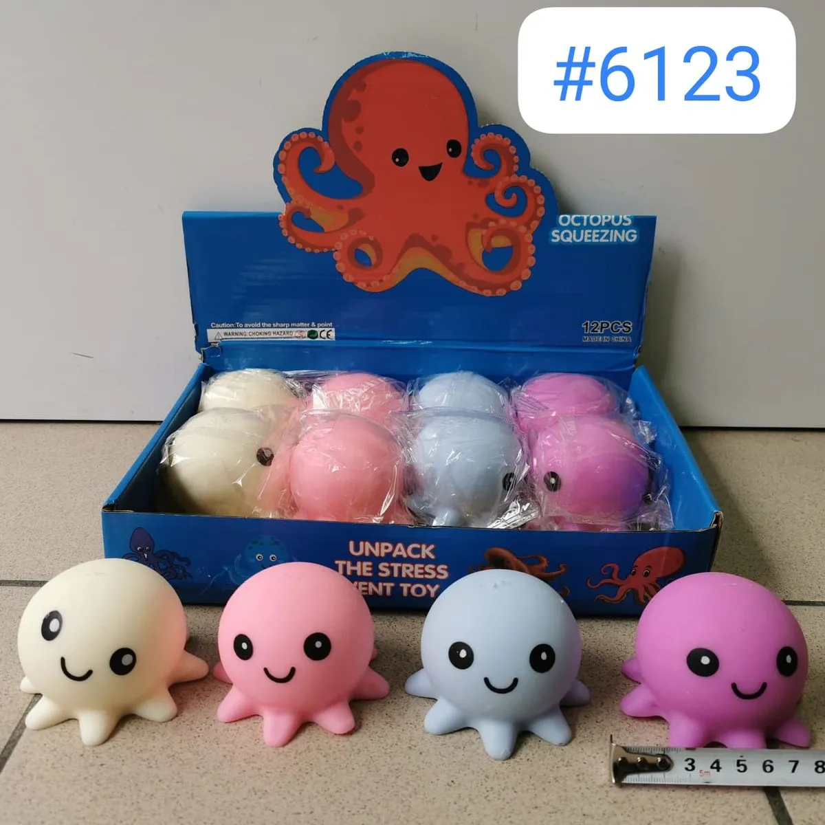 Zabawki Squeeze Ośmiornica Antystresowa #6123