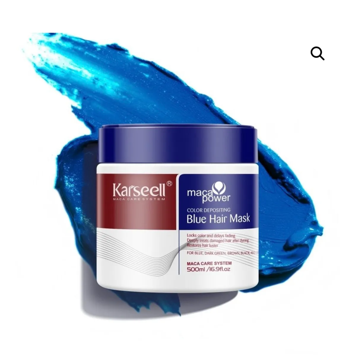 Karseeℓ Maca Power Color Depositing Blue Hair Mask 500ml