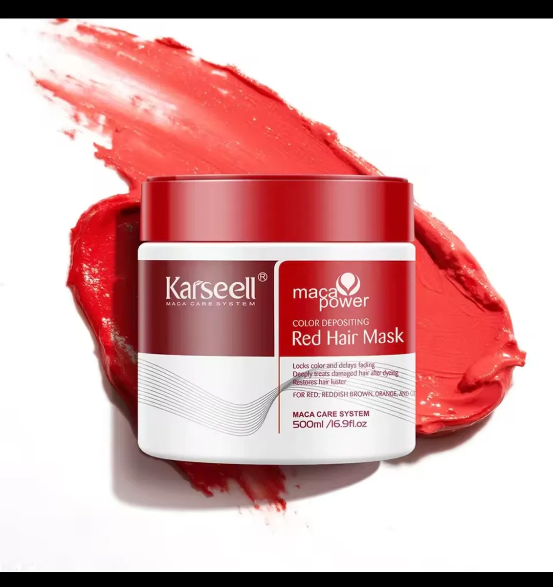 Karsee Maca Red Hair Mask 500ml Czerwona Maska Koloryzująca