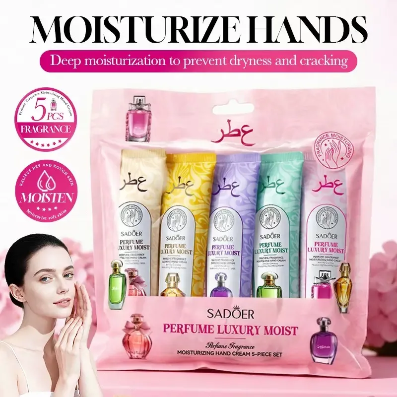 Zestaw 5 Kremów do Rąk SADOER Perfume Luxury Moist