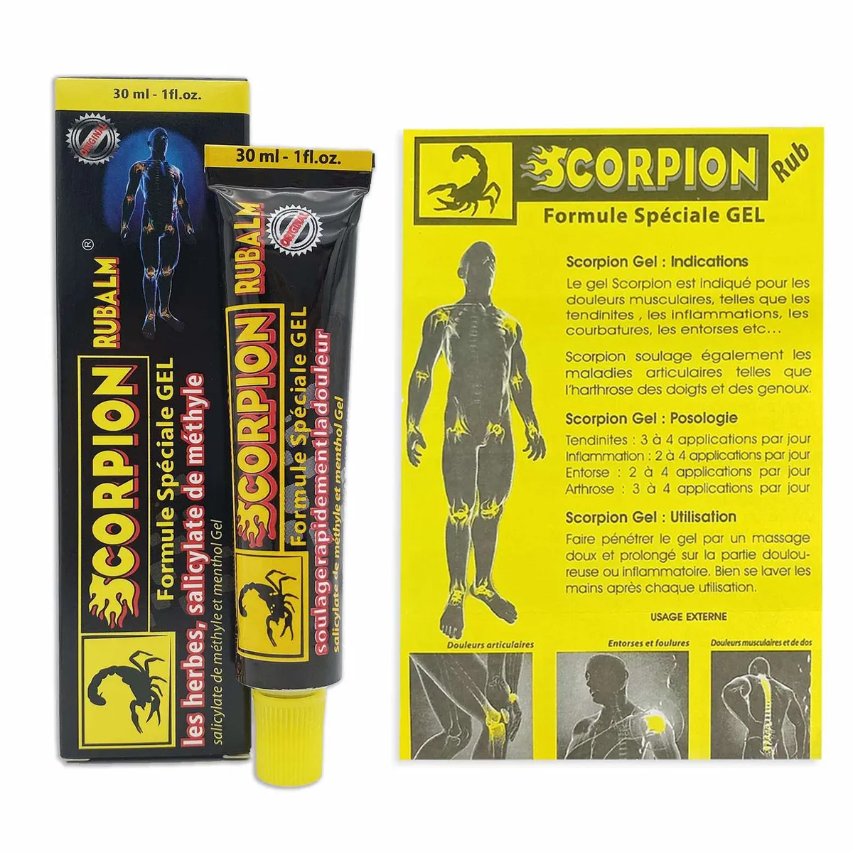 Scorpion Rub Gel maść przeciwbólowa 30ml mentolowa