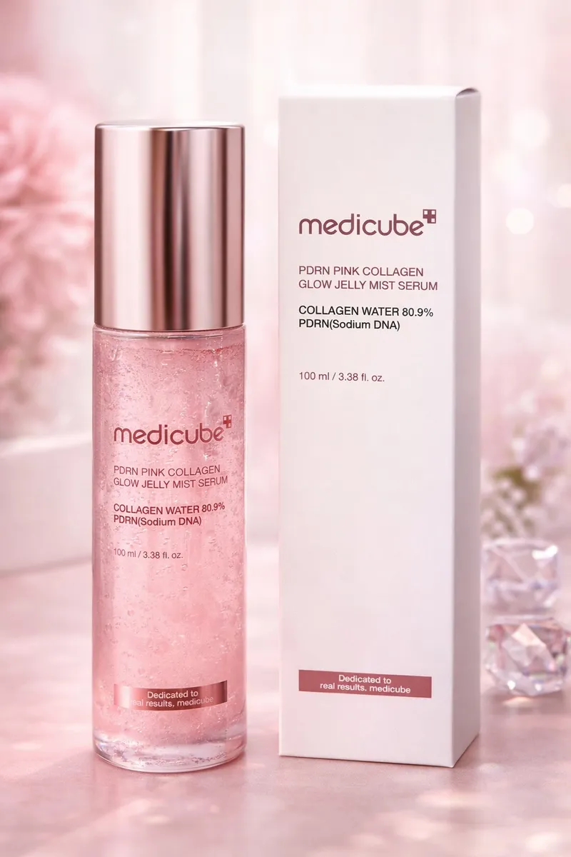 Medicube PDRN Pink Collagen Glow Jelly Mist Serum 100ml
