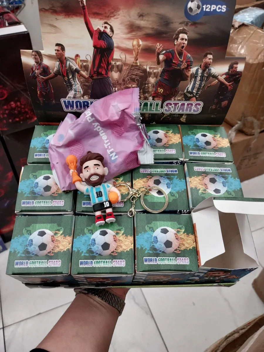 Zabawka Unboxing Piłka World Football Stars Messi brelok