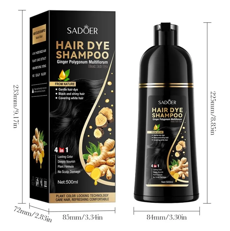 Sader Dye Szampon koloryzujący Czarny Imbir 500ml
