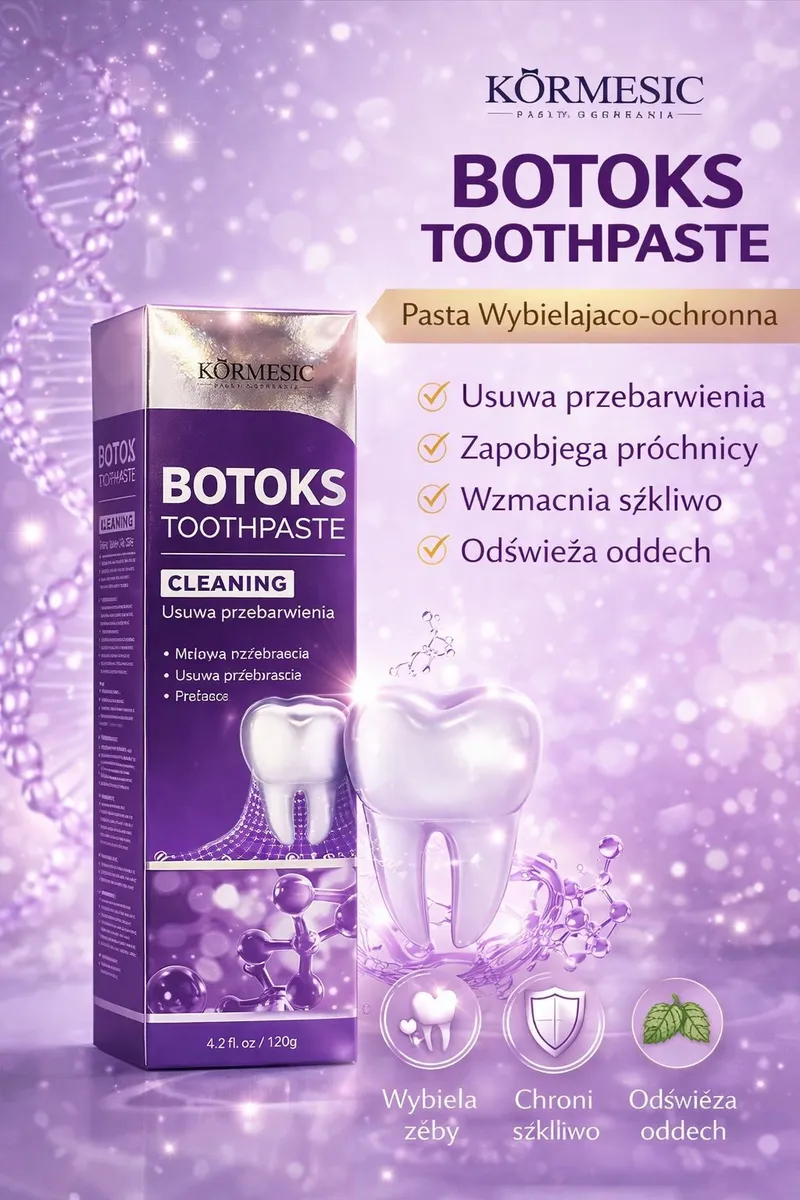 Pasta do zębów Botox Kormesic Wybielająca 120g