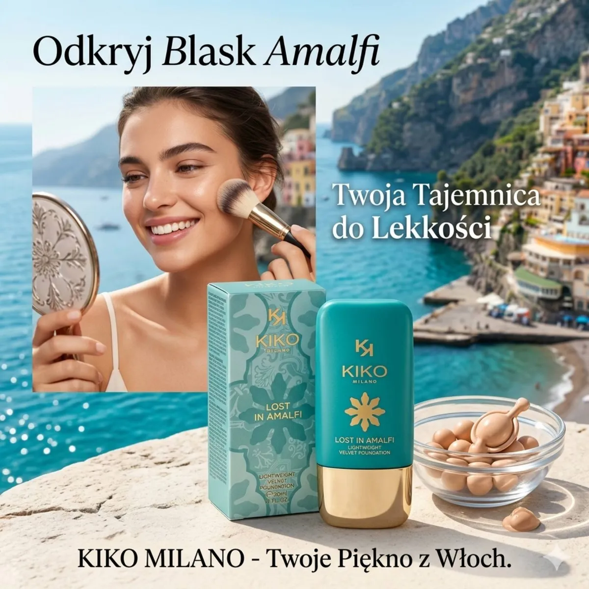 KIKO Milano Lost in Amalfi Light Weight Velvet Foundation 30ml