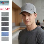 Czapka NC249 N&C Szara Tkanina Baseballowa Męska