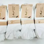 Soxlandia Bambusowe Skarpetki Damskie Białe 35-41 5 Par