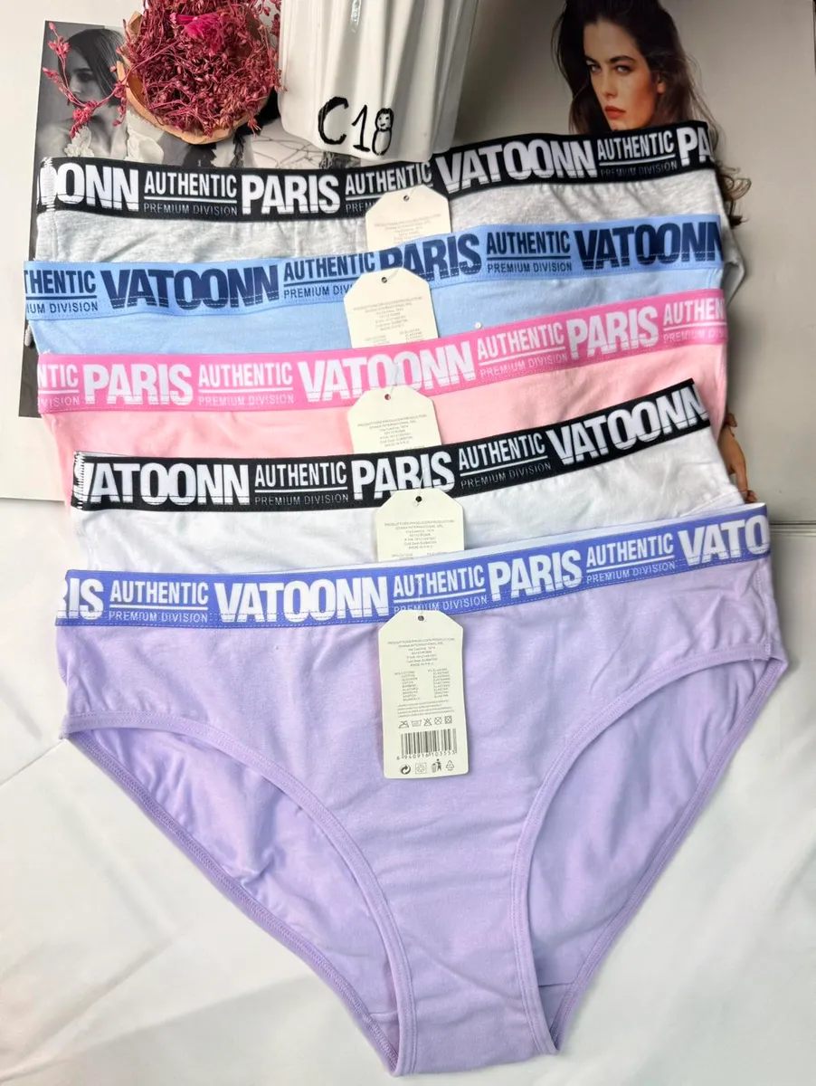 Majtki damskie Vatoonn Authentic Paris fioletowe