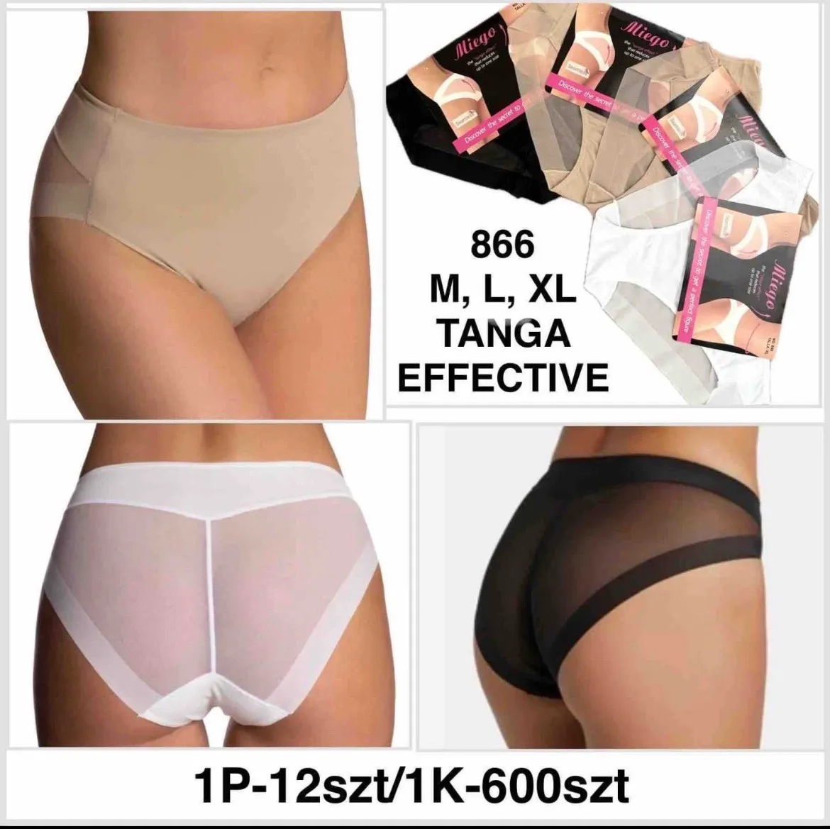 Migo Tanga Effective 866 Beżowe/Czarne/Białe M-L-XL