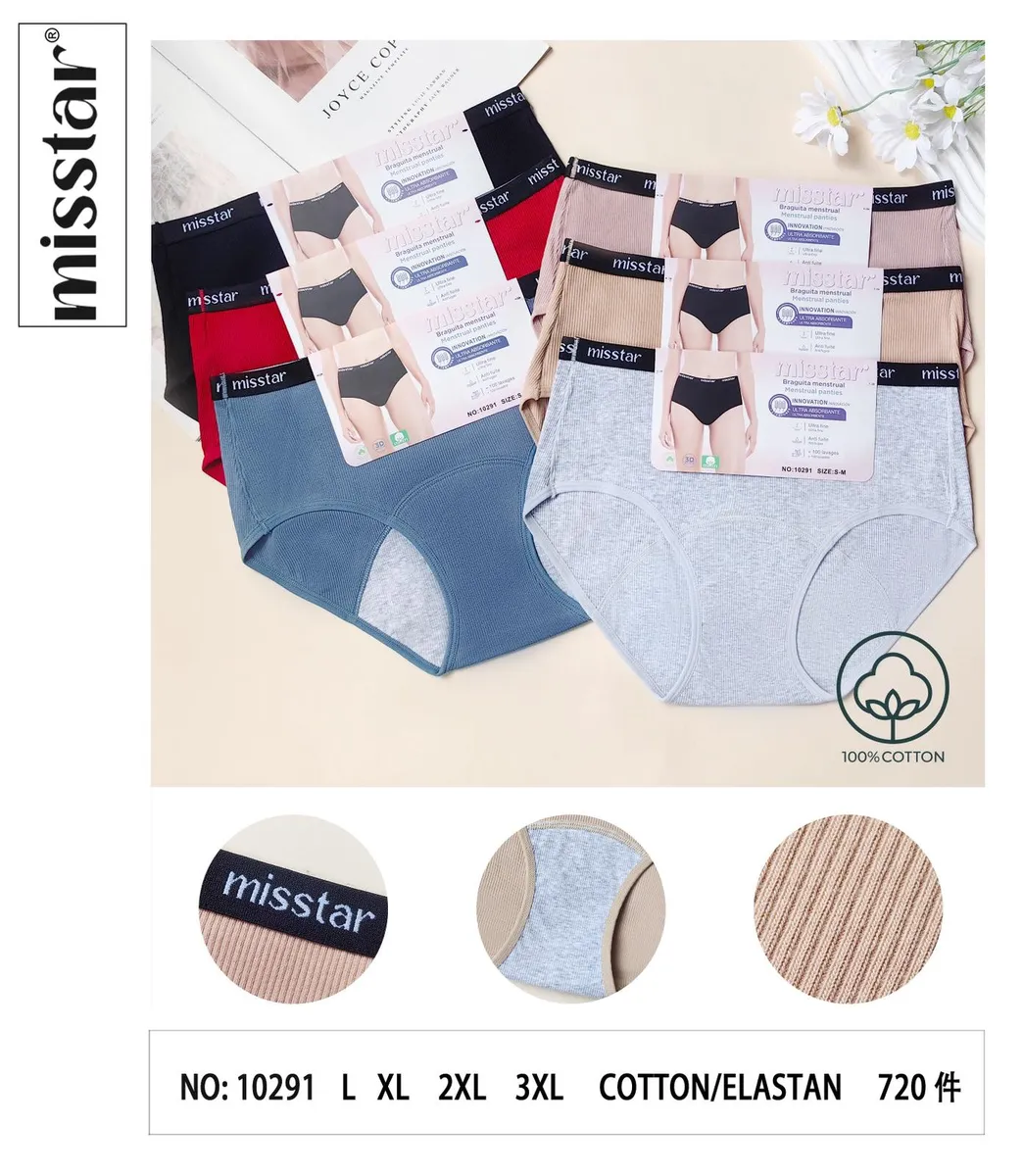 Missstar Majtki Menstruacyjne Bawełniane L-3XL