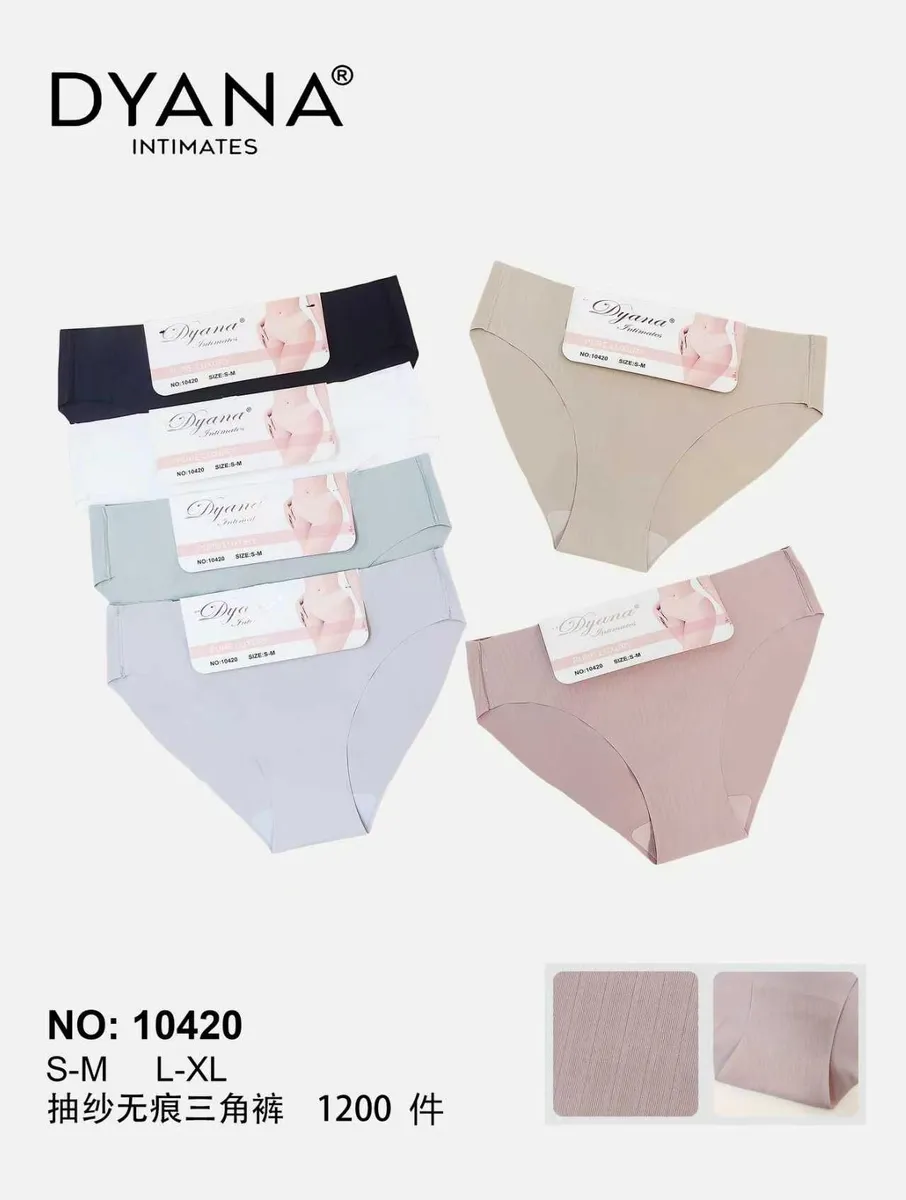 Dyana Majtki Damskie Bezszwowe S-M/L-XL 5 Kolorów