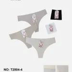 Dyanana Majtki Damskie Stringi Szare S-M L-XL