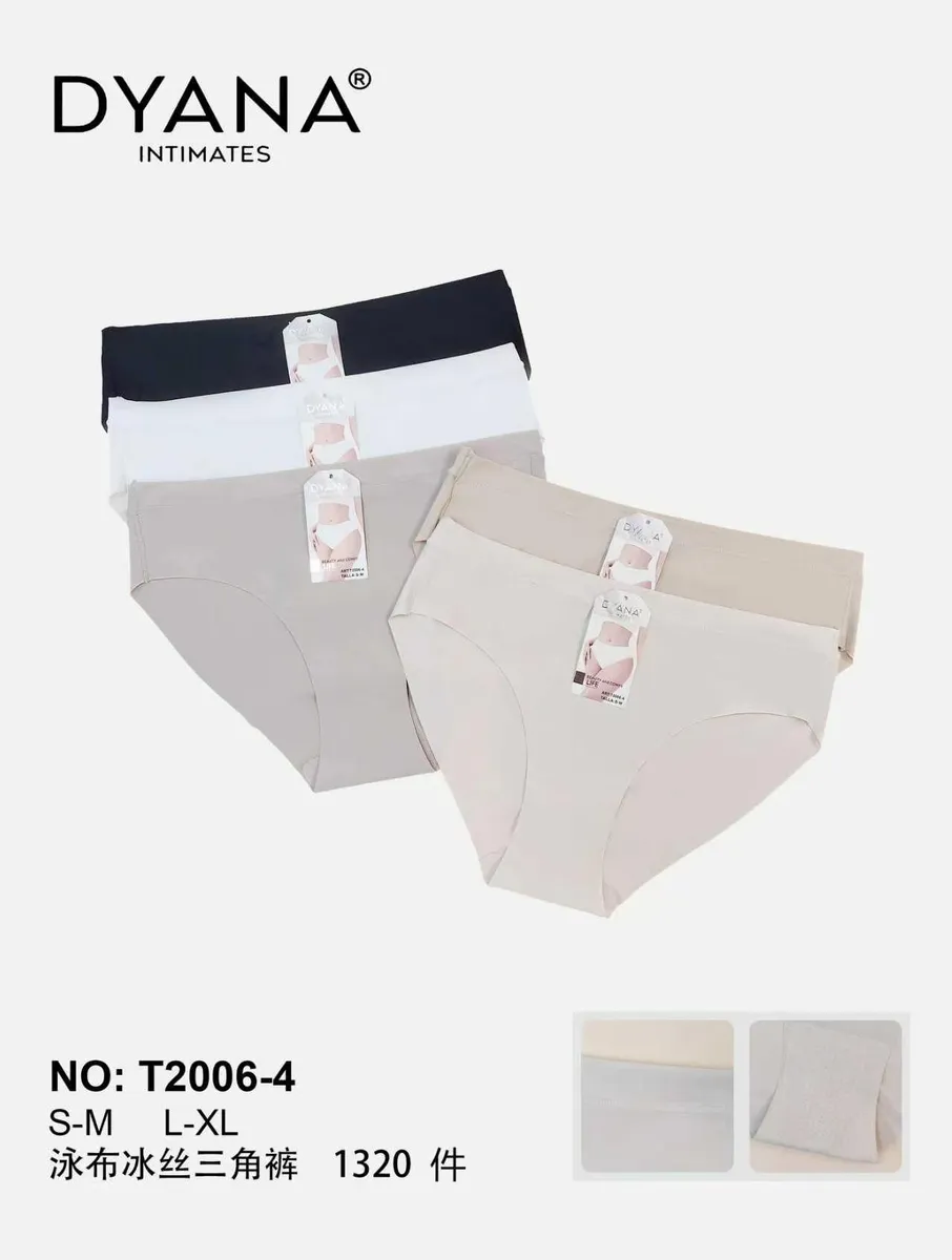 Dyanana Majtki Damskie S-XXL Czarne Szare Białe T2006-4