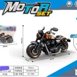 Zestaw do składania motocykla DIY 26cm pomarańczowy