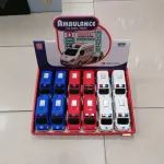 Miniatura Ambulans Car Model Series 3+ Niebieski/Czerwony/Biały