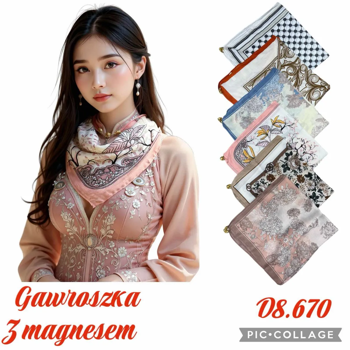 Gawroszka z magnezem D8.670 wielokolorowa