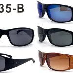 Okulary Ray Ban replika 6235-B czarny niebieski brązowy