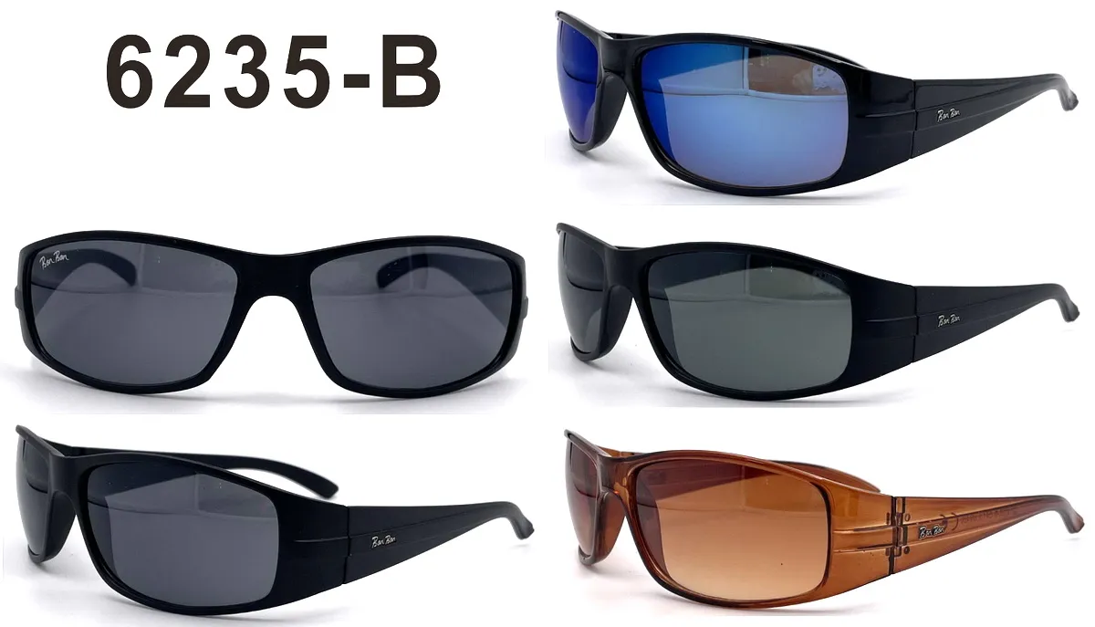 Okulary Ray Ban replika 6235-B czarny niebieski brązowy