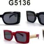 Okulary przeciwsłoneczne GS5136 kwadratowe z łańcuszkiem