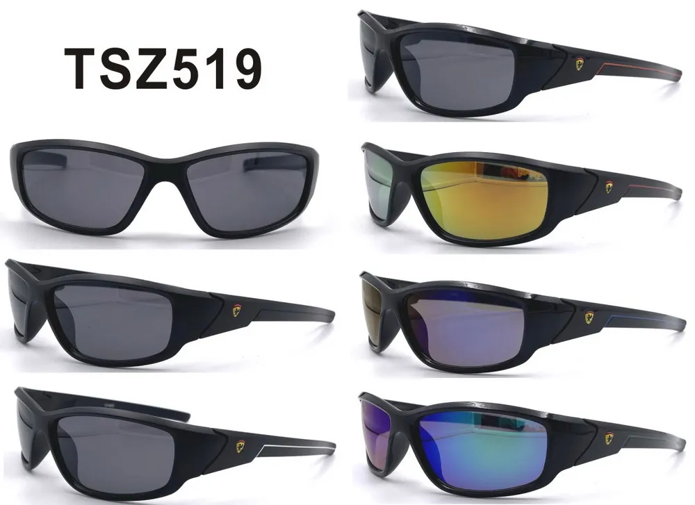 Okulary przeciwsłoneczne TSZS519 Czarne z logo Ferrari