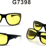 Okulary ochronne nocne G7398 UV400 żółte soczewki